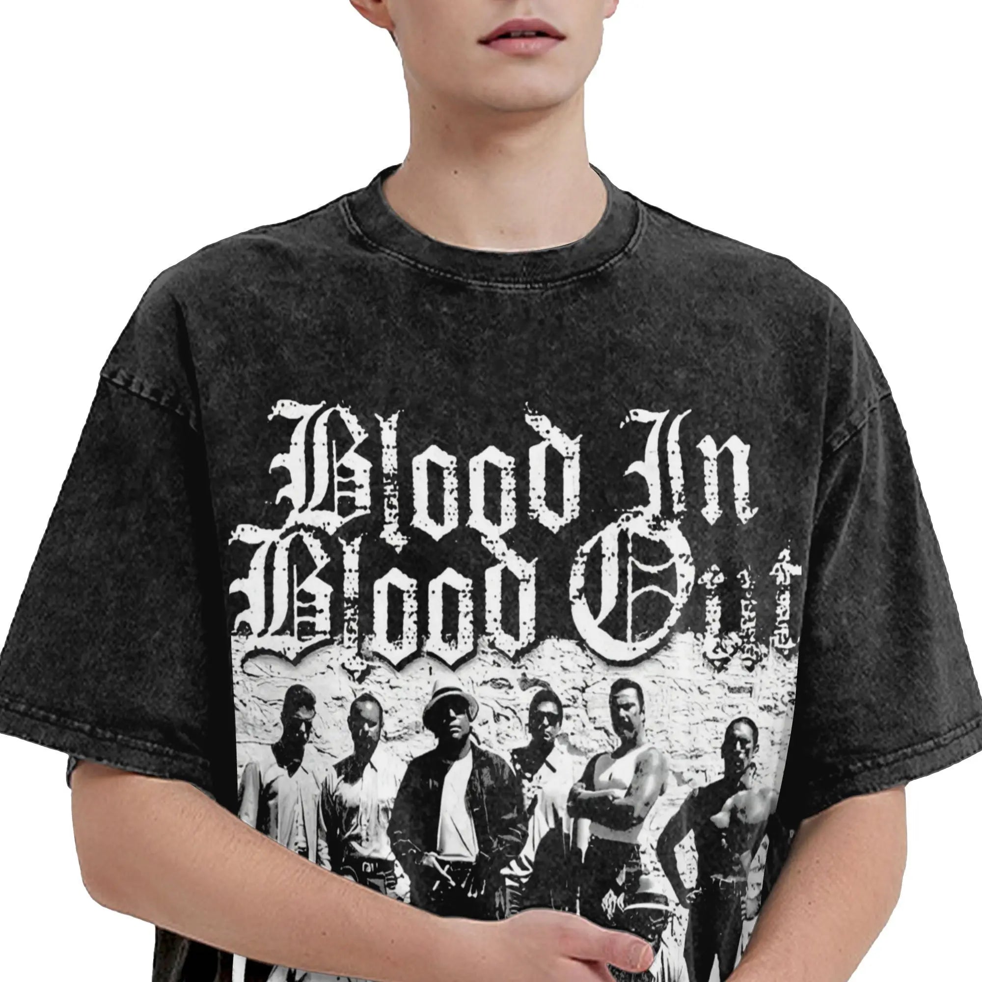 “Bound By Honor” Prison Yard Tee – Blood In Blood Out Oversized Streetwear