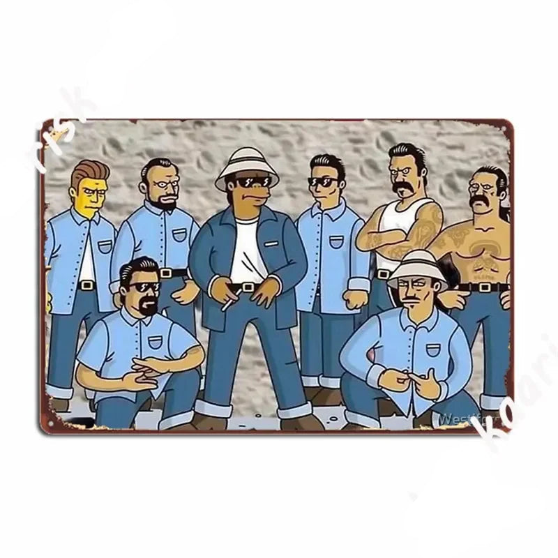 Vatos Locos Metal Wall Sign – Street Culture Art Decor
