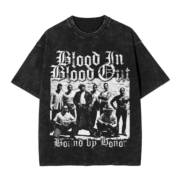 “Bound By Honor” Prison Yard Tee – Blood In Blood Out Oversized Streetwear