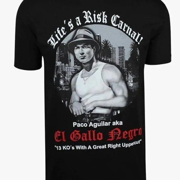 Paco “El Gallo Negro” – Life’s A Risk Carnal T-Shirt