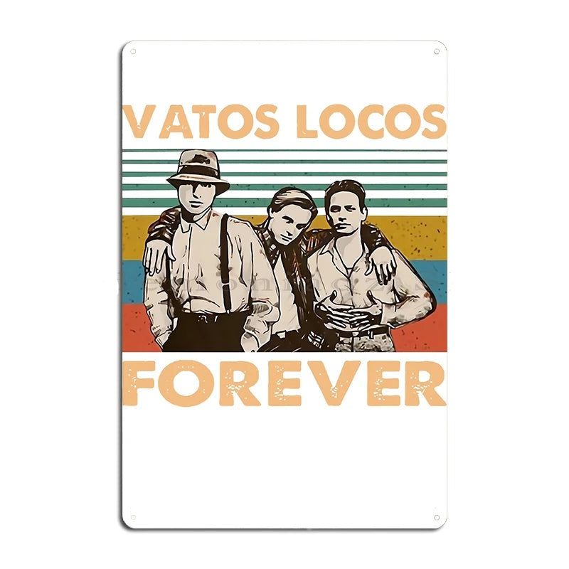 Vatos Locos Metal Wall Sign – Street Culture Art Decor