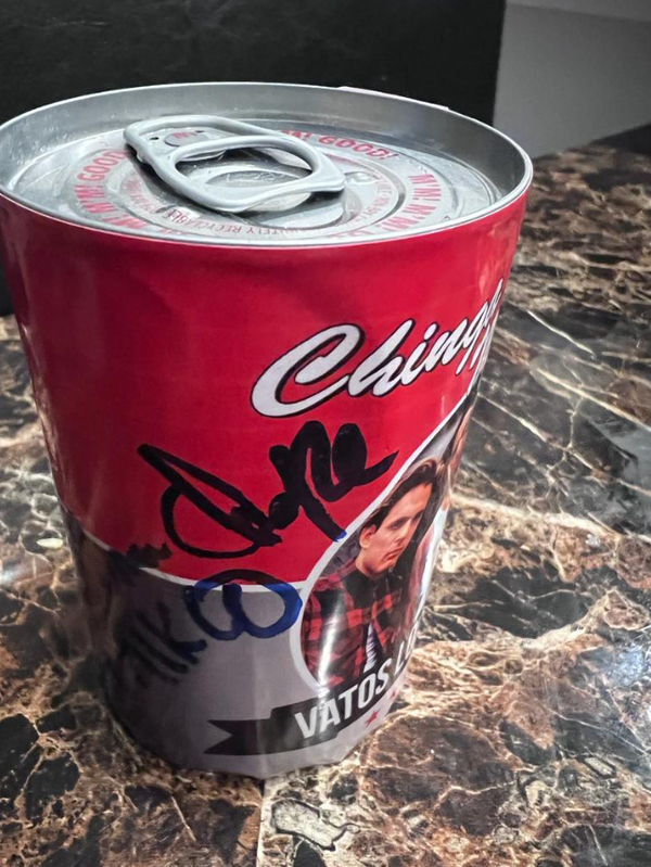 Can of "Chinga to madre" SIGNED BY MIKLO